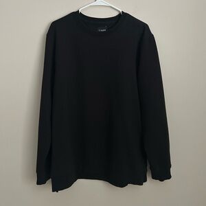Cuts Hyperloop Split Hem Sweatshirt in Black Size XL